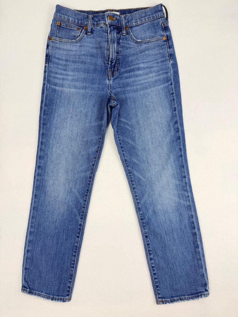 Madewell The Perfect Vintage Crop Jeans Women's Size 27 High Rise Straight - Picture 2 of 15